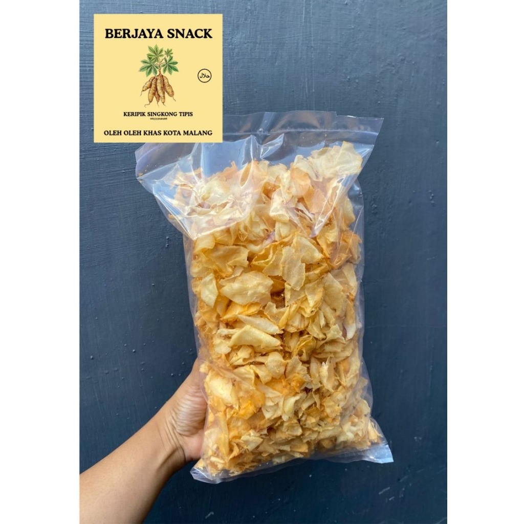 

Keripik Singkong kriwil tipis rasa manis 250 gram