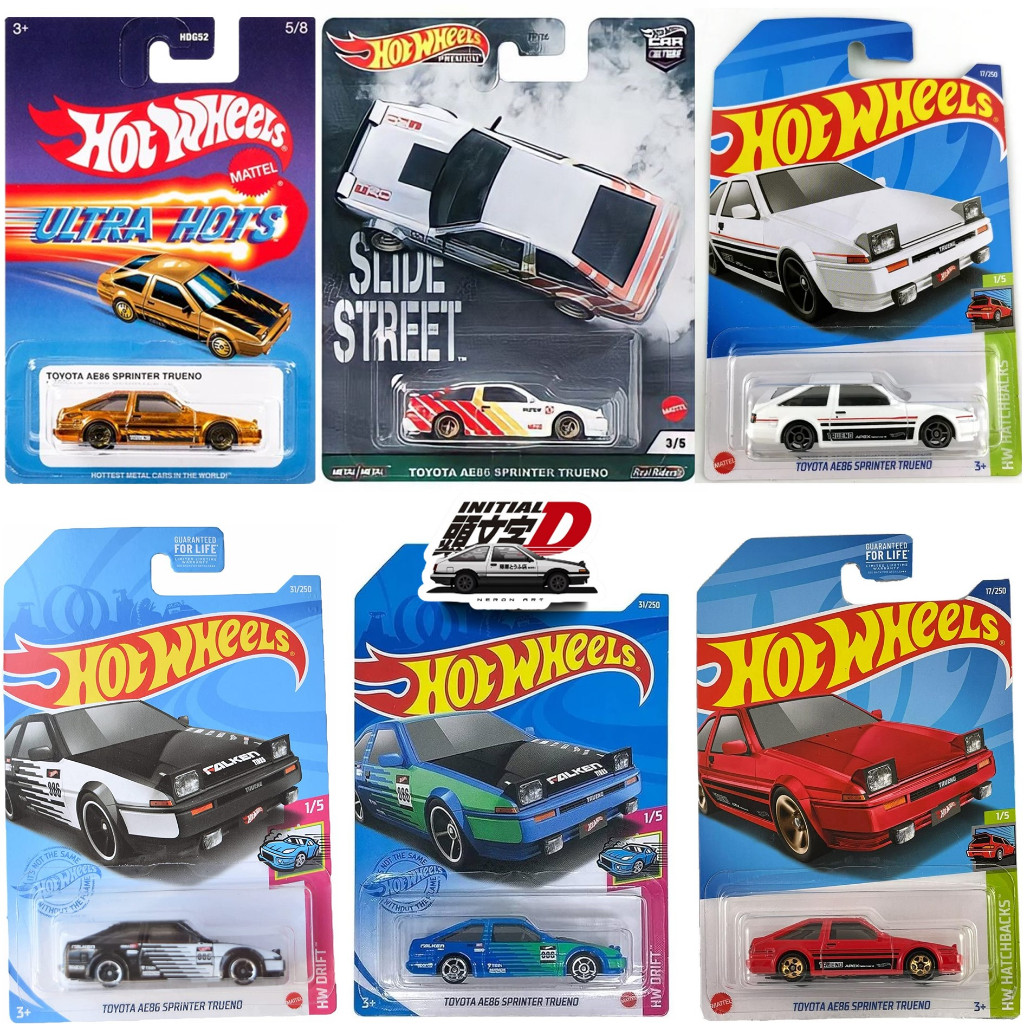 HOT WHEELS TOYOTA AE86 SPRINTER TRUENO ULTRA HOTS FALKEN RED CAR CULTURE