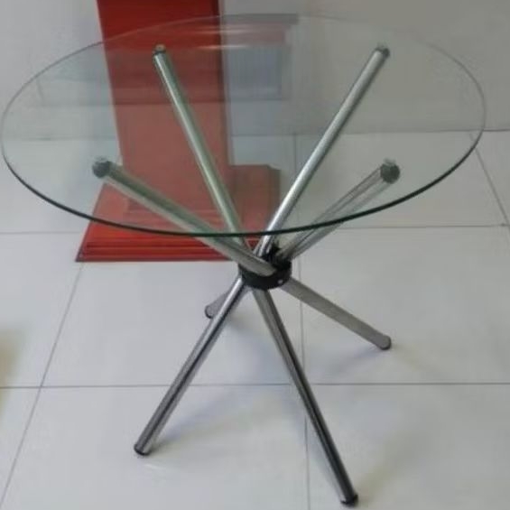 Meja Serbaguna Bulat kaca