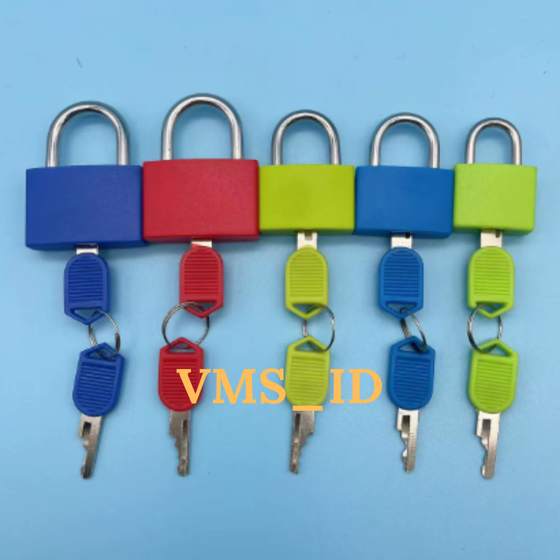 Gembok KOPER Kecil WARNA WARNI / Gembok Kecil Cover Plastik Warna