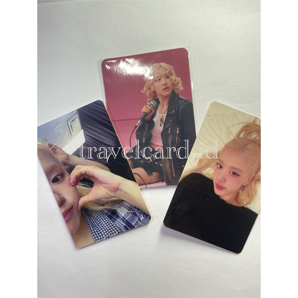 Official PC Card Rose Blackpink (BOLEH NEGO) - Rosie Pop Up Booth Benefit