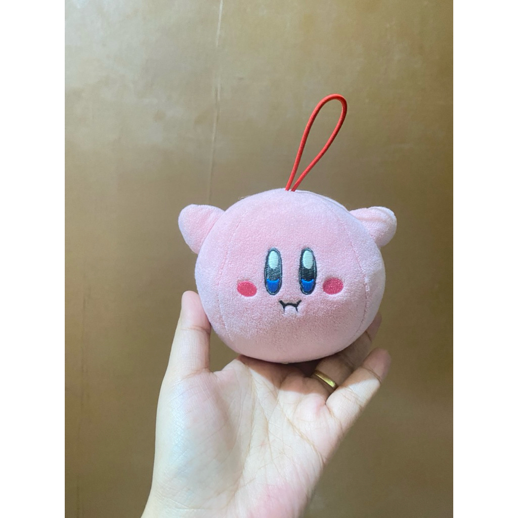 Boneka Karakter Kirby Lucu size 13x12cm / Boneka Gantungan Kirby / Boneka Kirby Kecil / Boneka Kirby