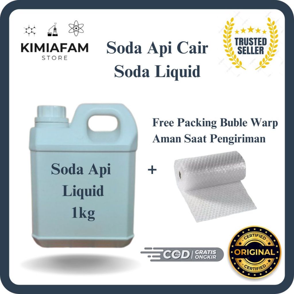 Soda Api Cair Caustic Soda Liquid NAOH Liquid 1 Liter