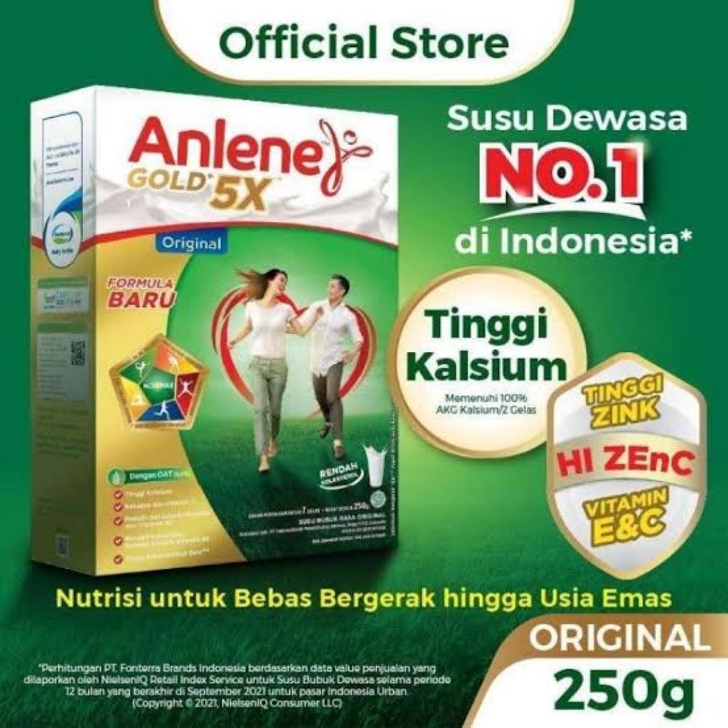 

Susu Anlene Gold 5X 240 Gram Original – Untuk Tulang Kuat & Sehat