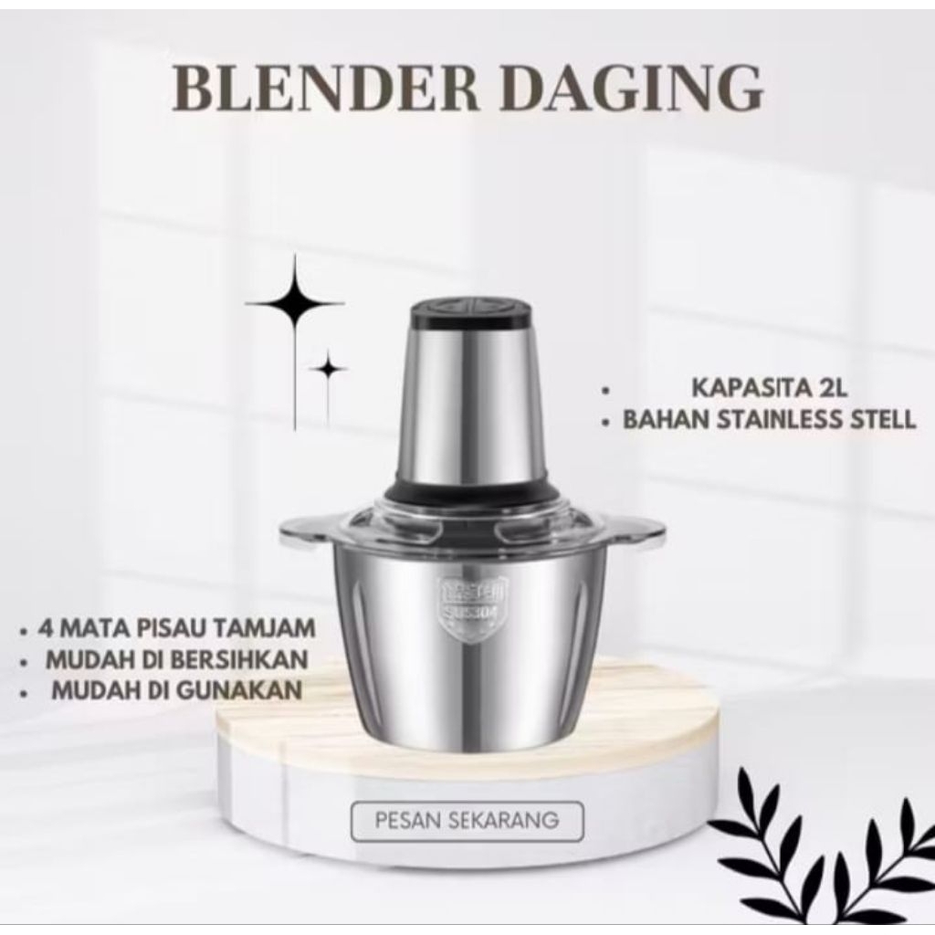 Blender Chopper Blender Daging stainless coper penggiling Daging serba guna