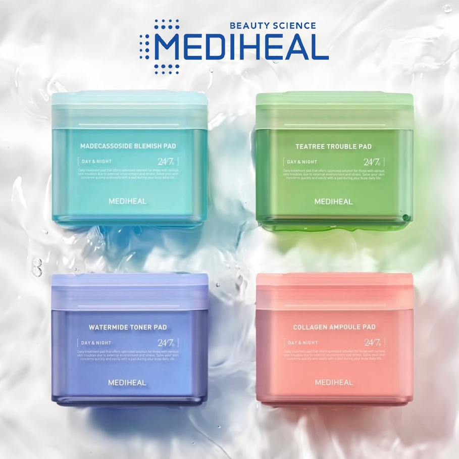 Mediheal Toner pad (100 pads)Mediheal Day & Night Toner Pads / Mediheal Collagen Ampoule Pad/Medihea