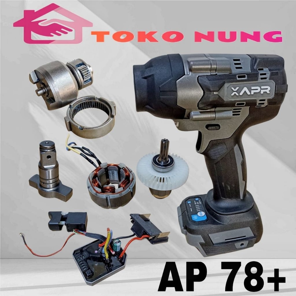 SPERPART IMPACT WRENCH APR AP78+ PERLENGKAPAN IMPACT APR AP33+ KASING MODUL SAKLAR DINAMO GEARBOX AN