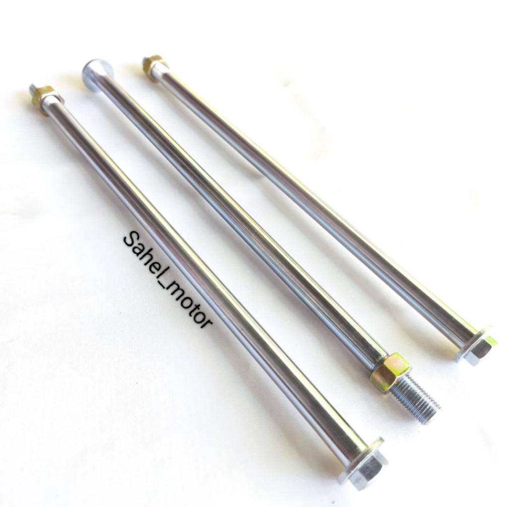 AS RODA DIAMETER 12mm PANJANG 30 cm / AS RODA SUPER PANJANG SUPERTRACK 30 cm