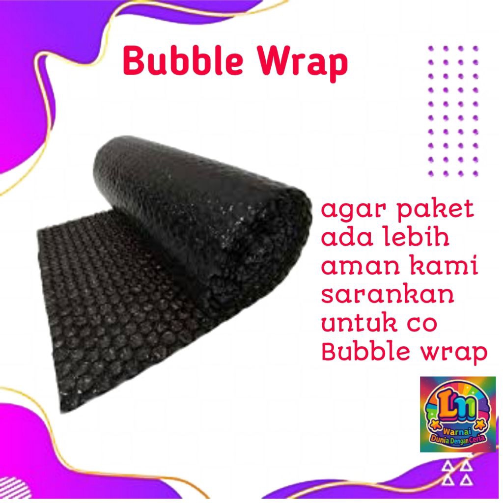 

Bubble wrap, peking lebih aman, meminimalisir kerusaka barang