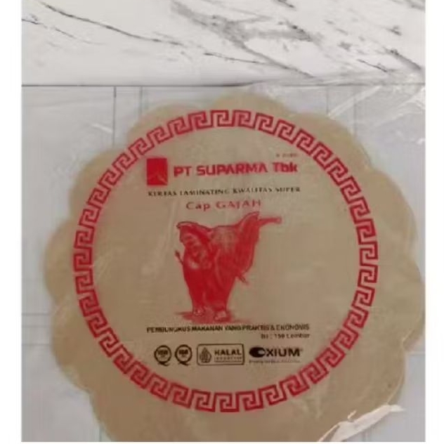 Kertas nasi bentuk bunga lebar 25cm