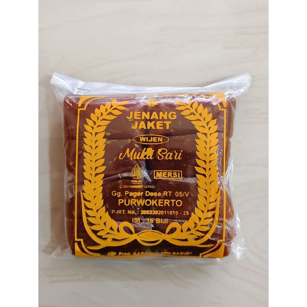 

Jenang Ketan Jaket Polos Wijen Khas Purwokerto