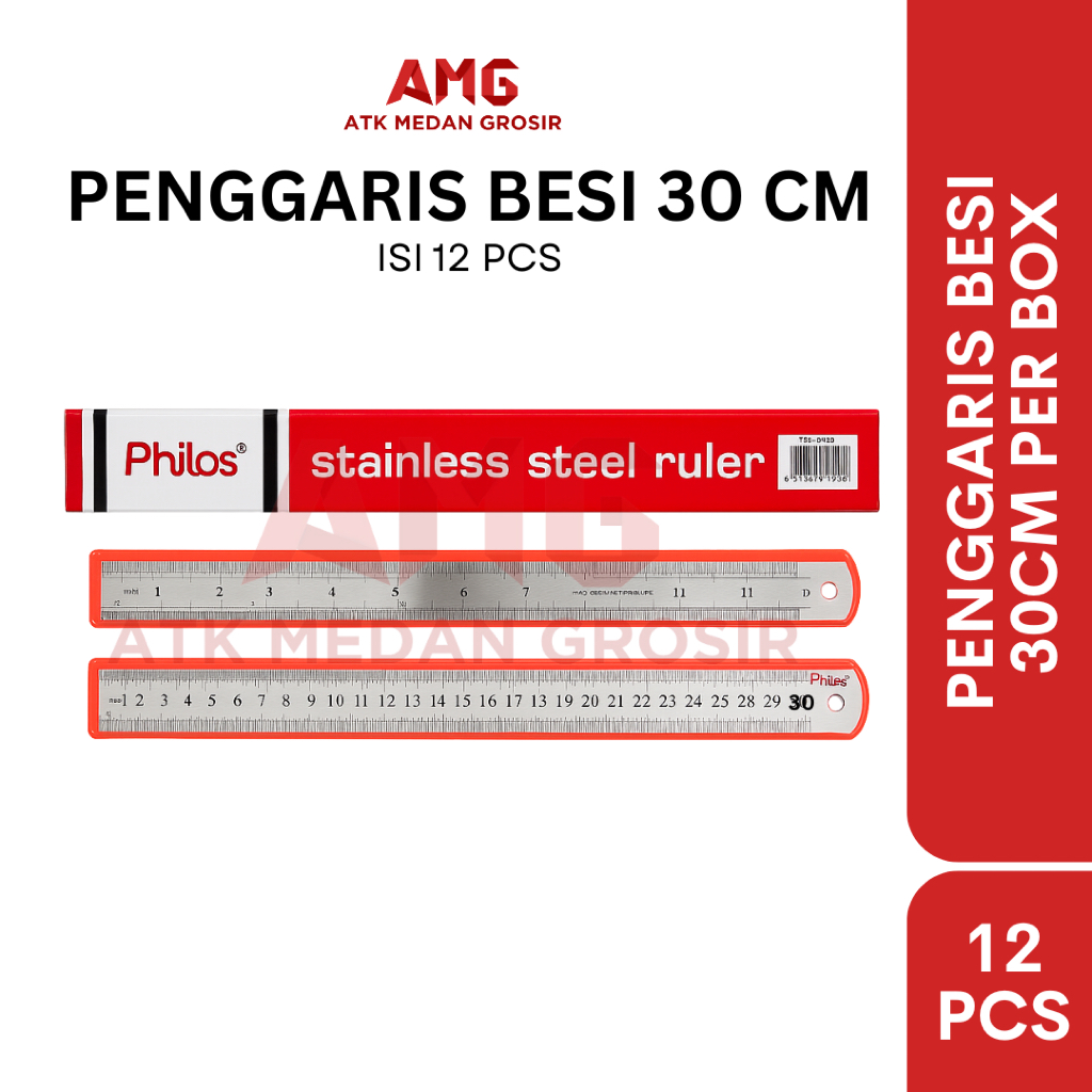 

PENGGARIS BESI 30CM PER LUSIN ISI 12PCS