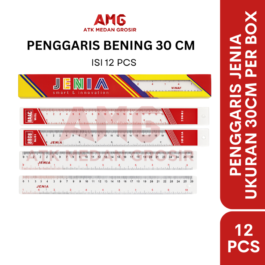 

PENGGARIS 30CM TEBAL JENIA PER LUSIN (12PCS)