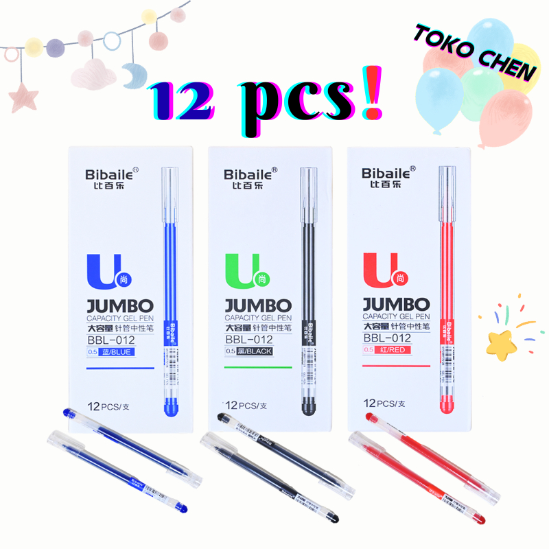 

Bibaile Pulpen Gel/Gel Pen 0.5mm Standard / Pulpen Gel