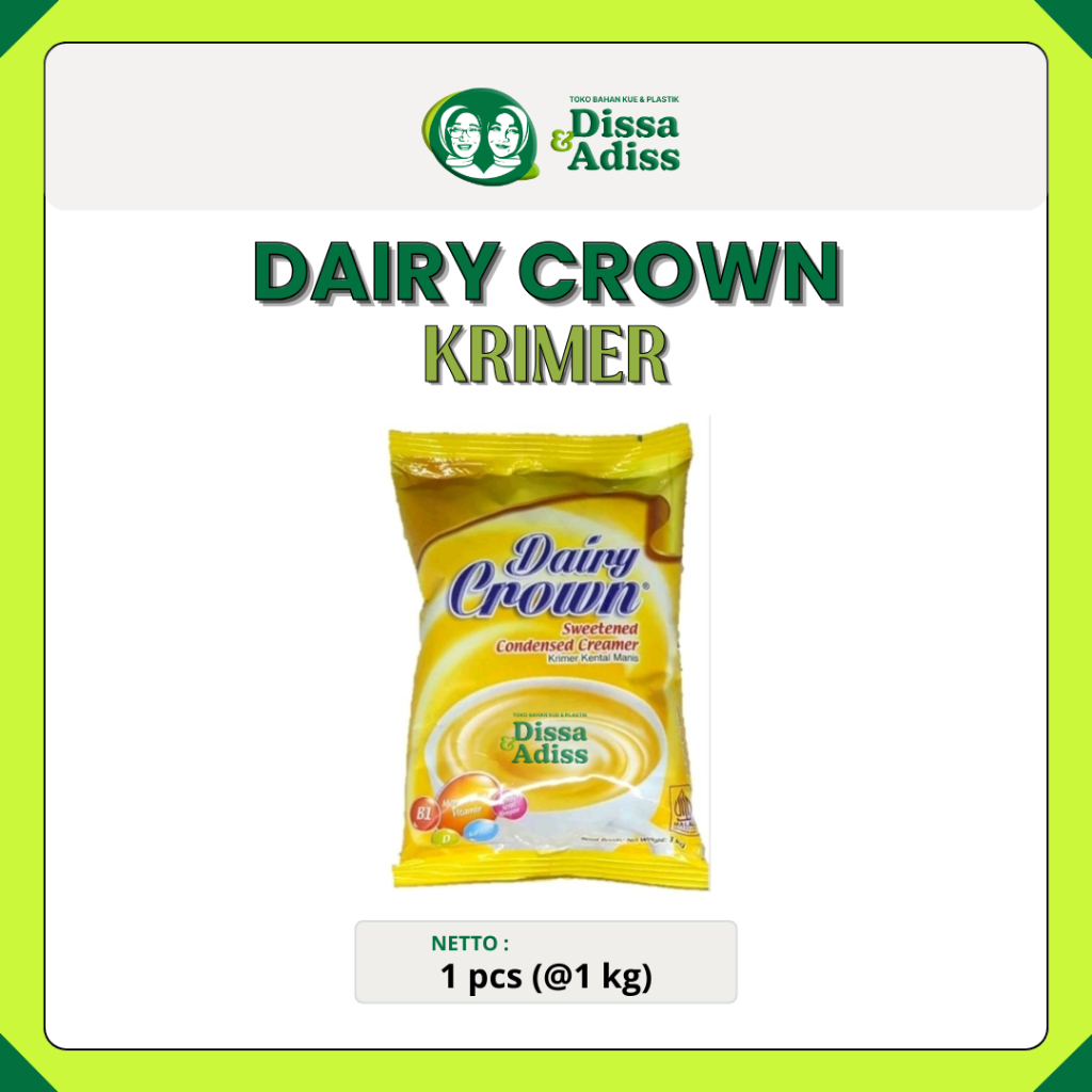 

SUSU DAIRY CROWN 1 kg / Susu Kental Manis - Tobaqdissa