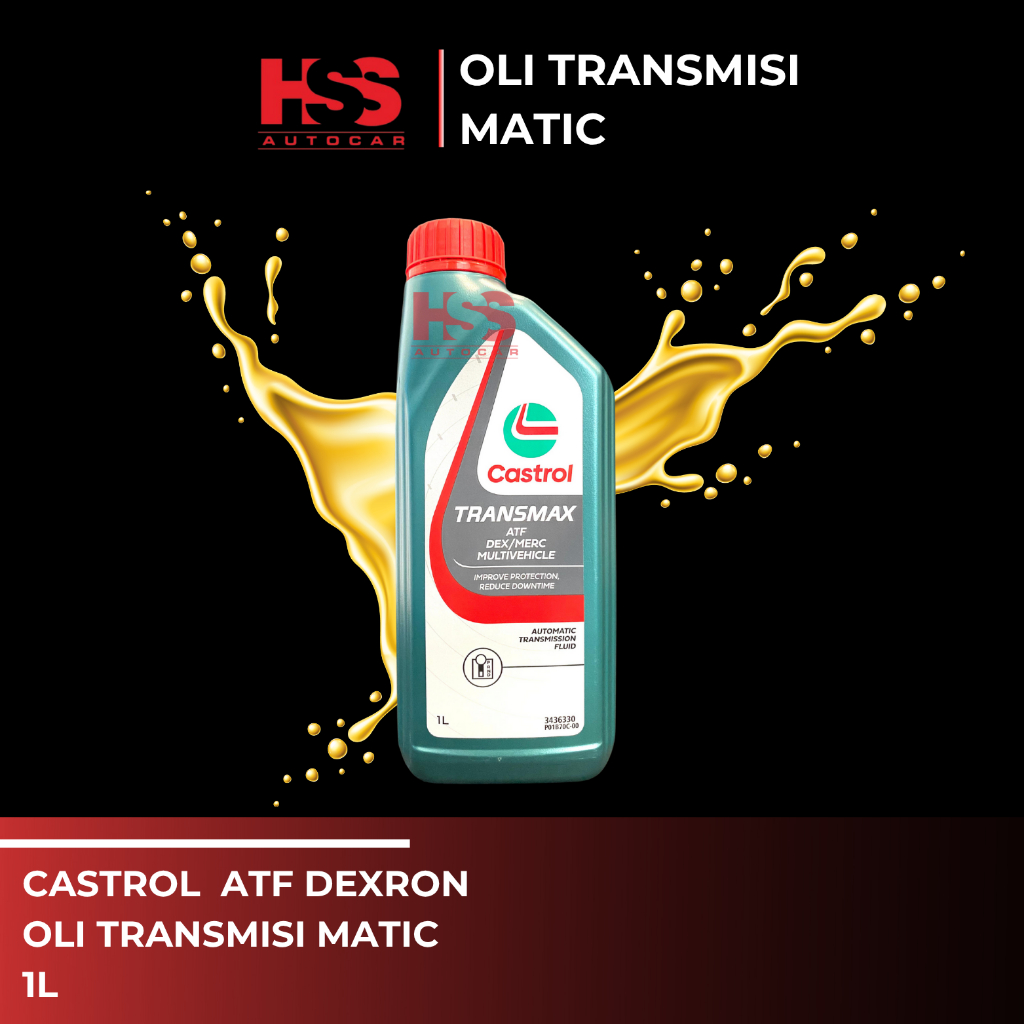 Oli Transmisi Matic Castrol ATF Biru Dexron 1L/Oli Transmisi  Castrol/Oli Transmisi Castrol ATF Biru