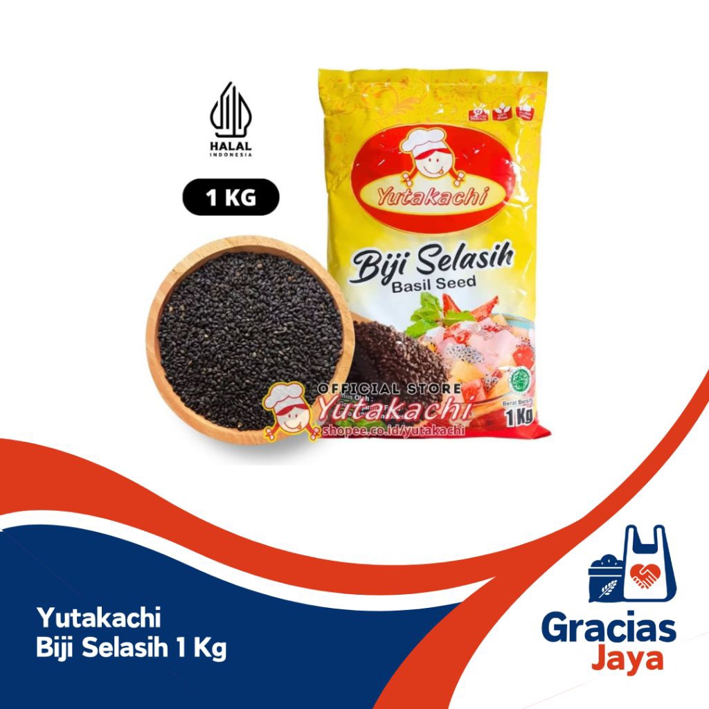 

Yutakachi Biji Selasih Kemasan 1 kg
