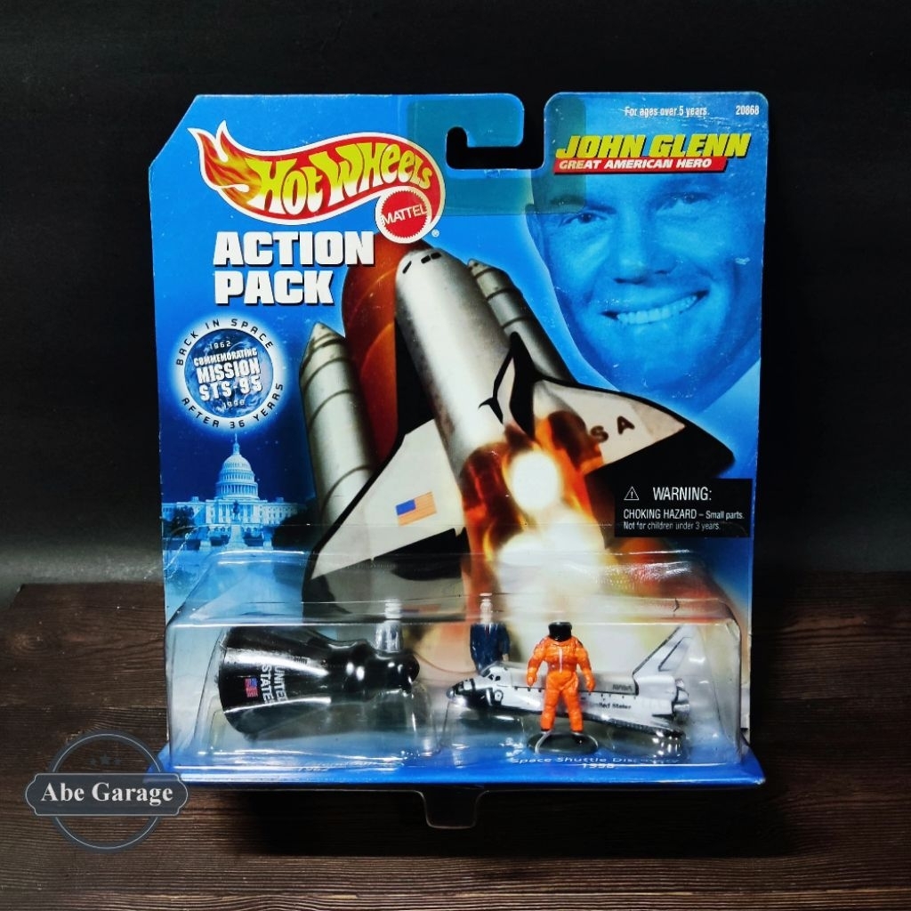 Hot Wheels Action Pack Nasa John Glenn Figure Diecast