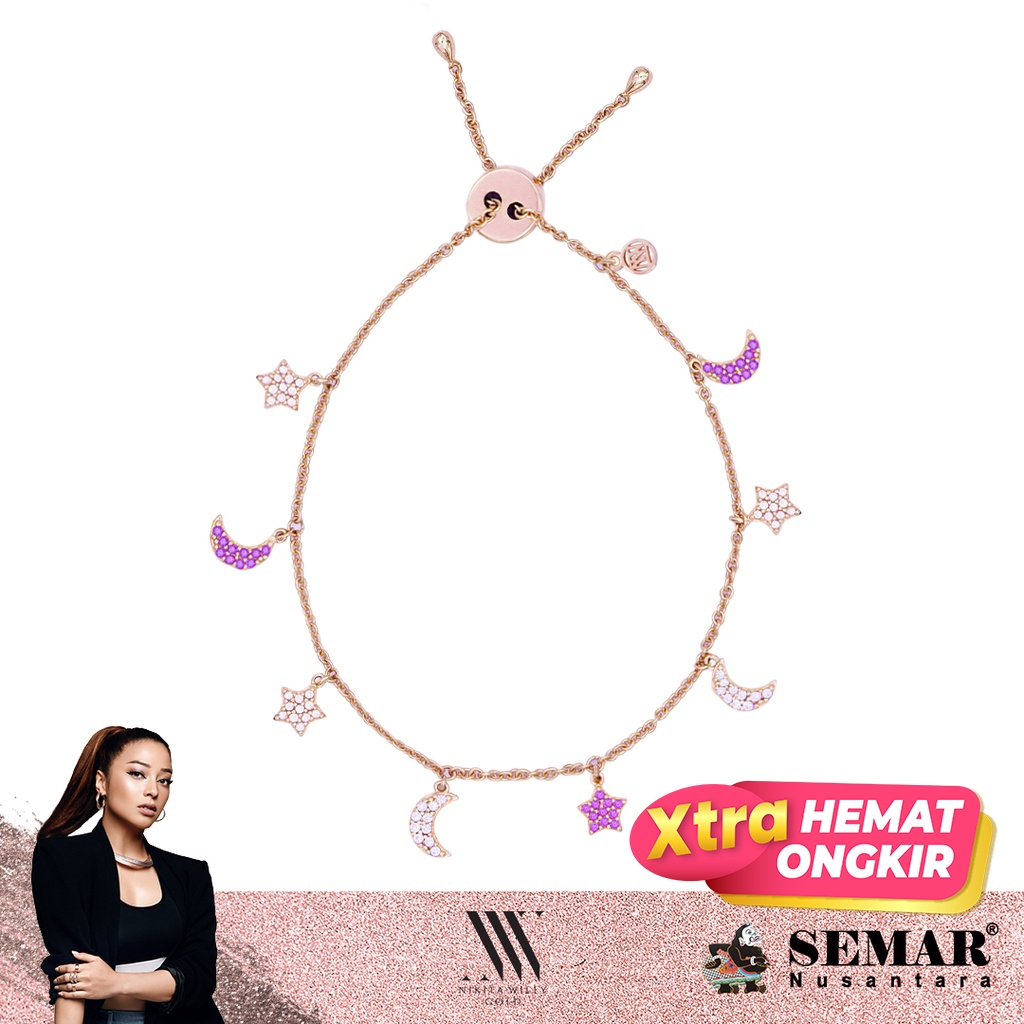 Nikita Willy Gold Gelang Emas Positano Dazzling - Bracelet 17K Semar Nusantara