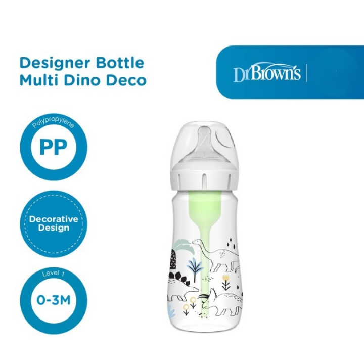 Dr Browns Bottle PP Wide Neck Option / Botol Susu Bayi