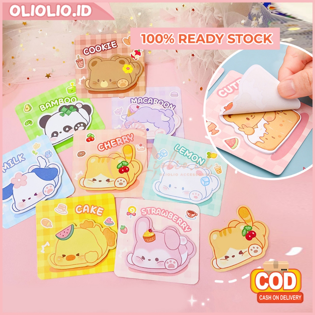 

Sticky Notes Motif Karakter Kartun Hewan Lucu Kertas Catatan Memo Note Tempel Mini