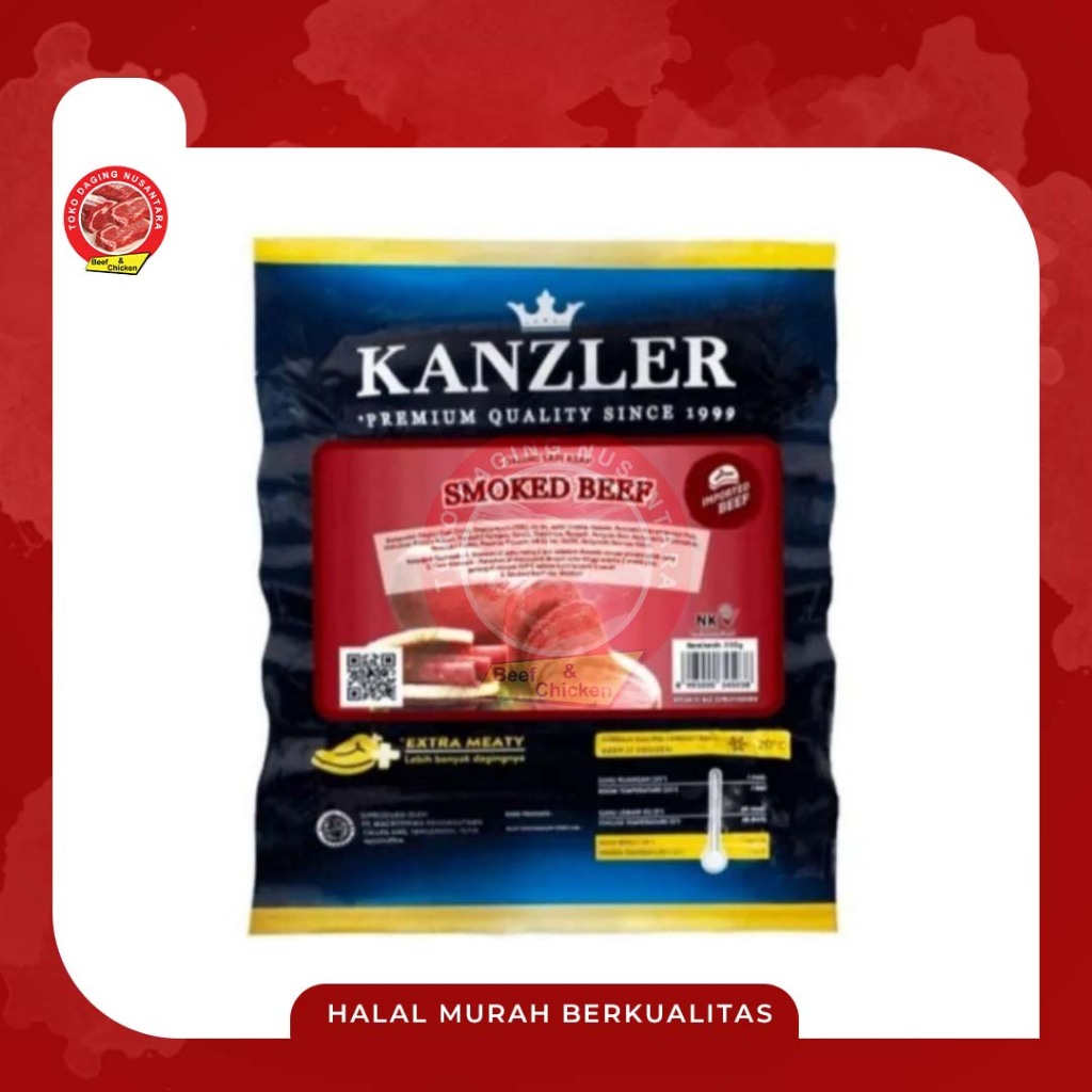 

Kanzler skomed beef 250gr