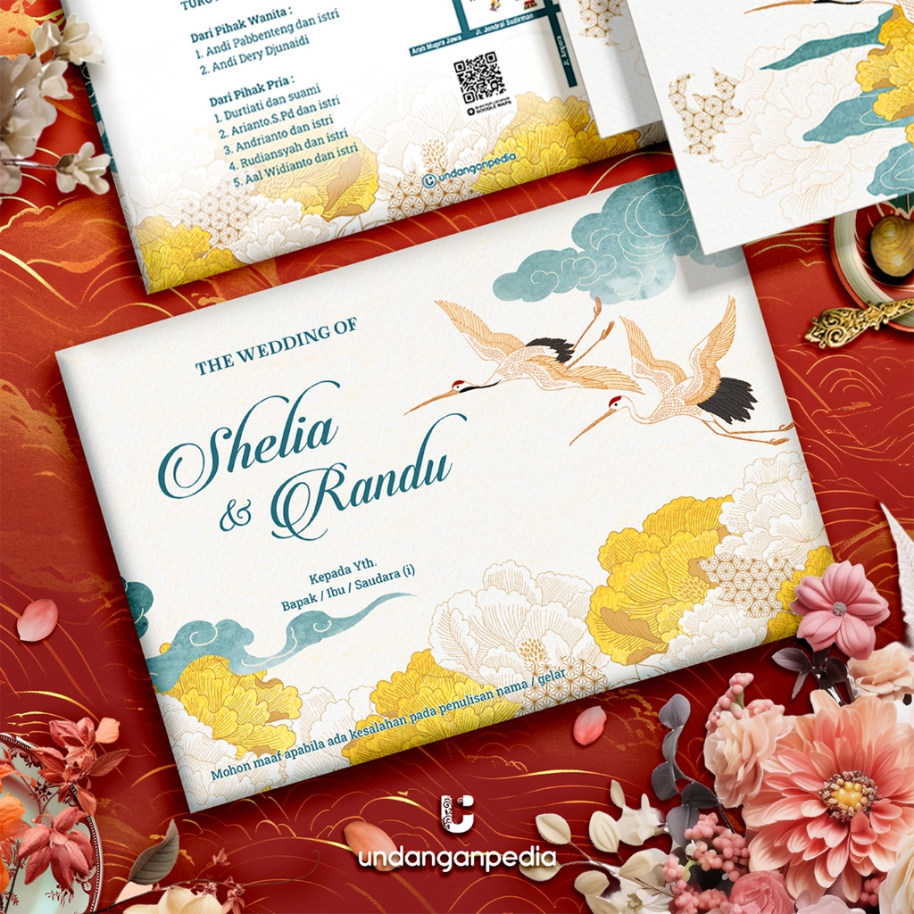 HARDCOVER LANDSCAPE + AMPLOP . FREE WEBSITE INVITATION . UNDANGAN PERNIKAHAN HARD COVER TEBAL UNIK L