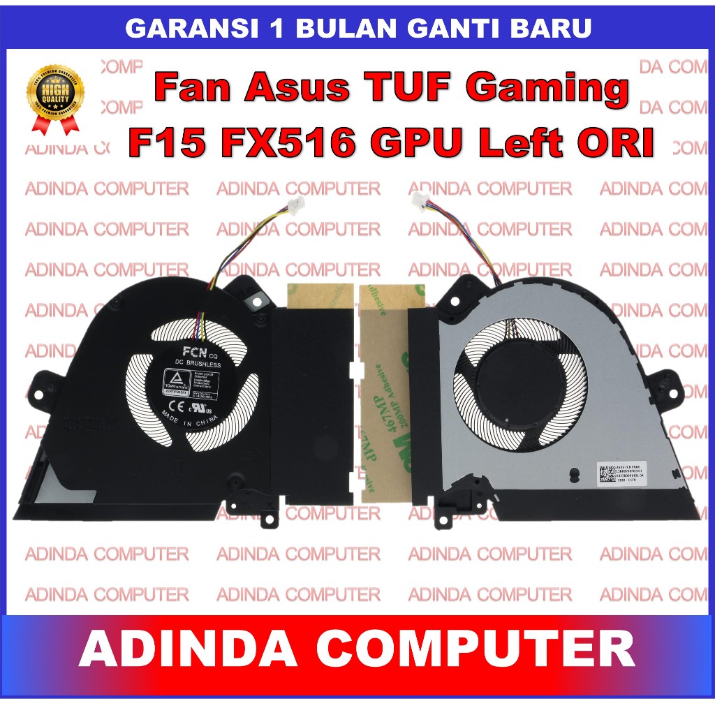 Fan Asus TUF Gaming Dash F15 FX516PM FNAQ JL1 GPU Kiri ORI