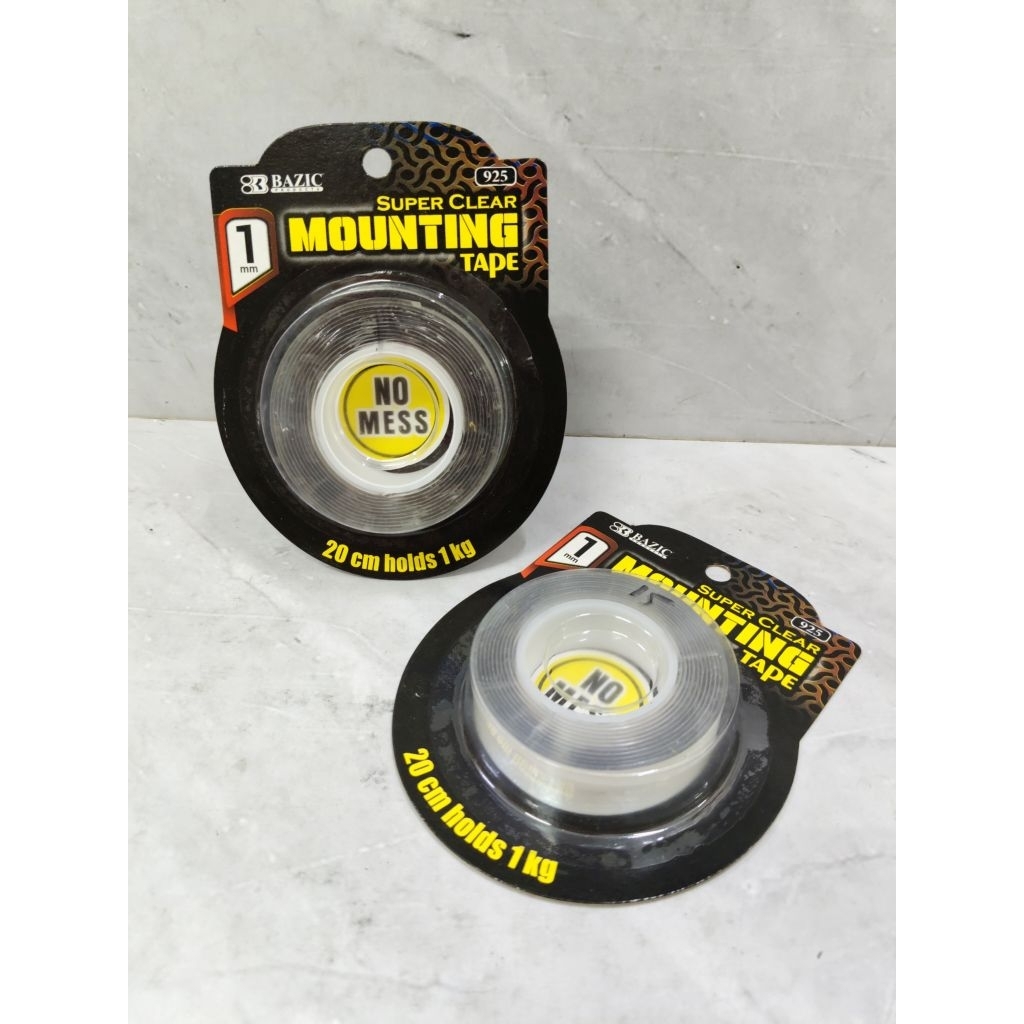 

DOUBLE TAPE BENING 1 MM BAZIC / LEM TIMBAL BALIK TRANSPARANT - BAZIC