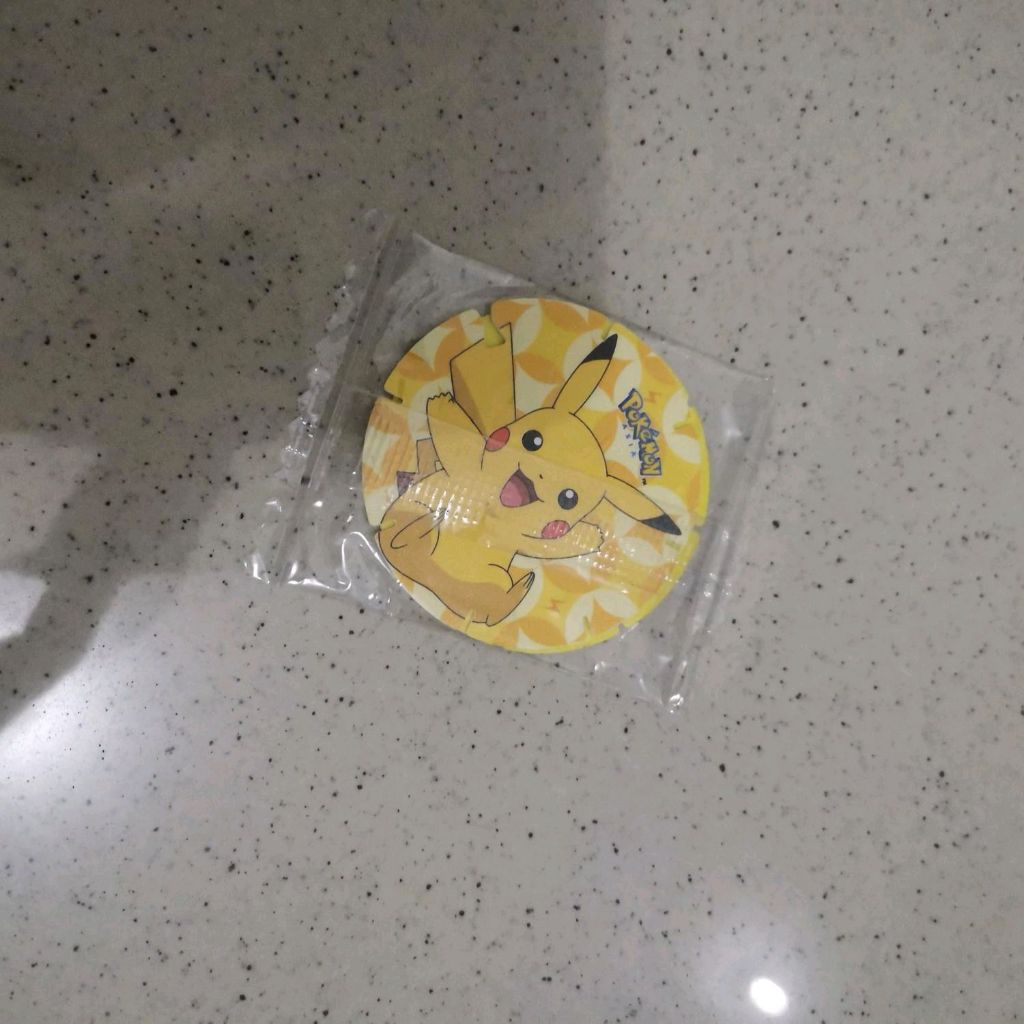 Pokemon Tazos Pikachu Raichu Segel