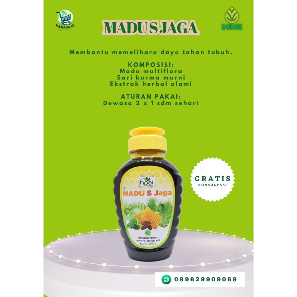 

Madu S jaga | madu SJ | madu HNI | imunitas | 100% asli