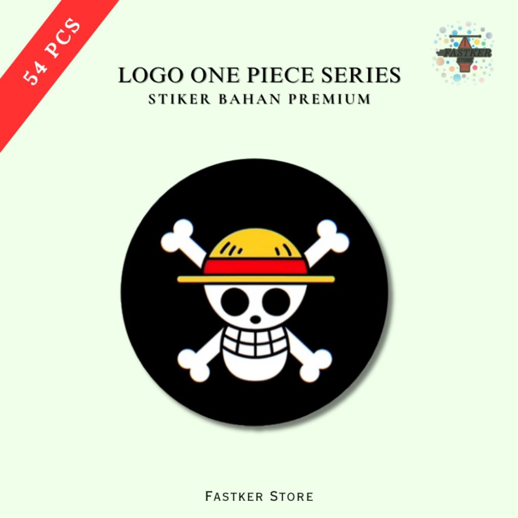 

Sticker Logo One Piece Series | Desain keren kece - Tahan air | Fastker 1004