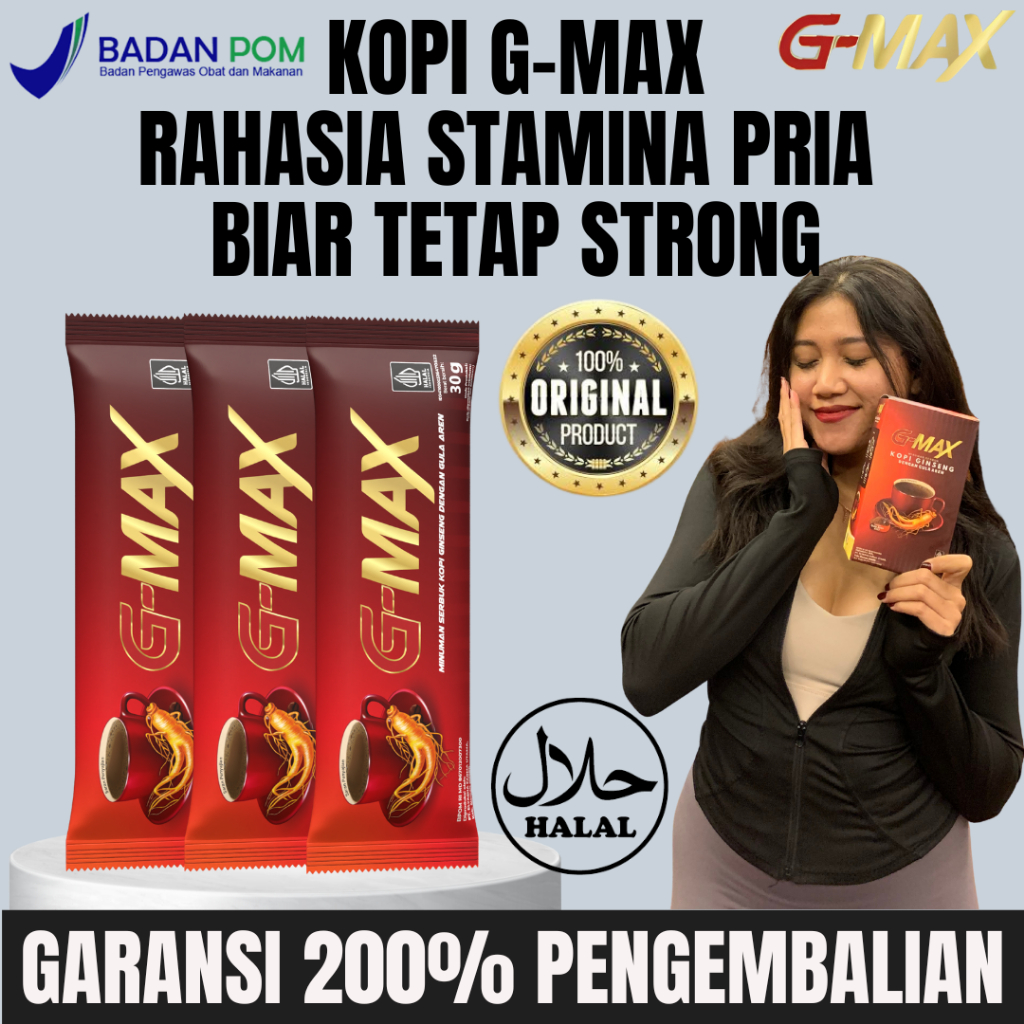 

KOPI G-MAX kopi khusus buat pria yang di formulasikan untuk meningkatkan stamina pria agar tetap strong