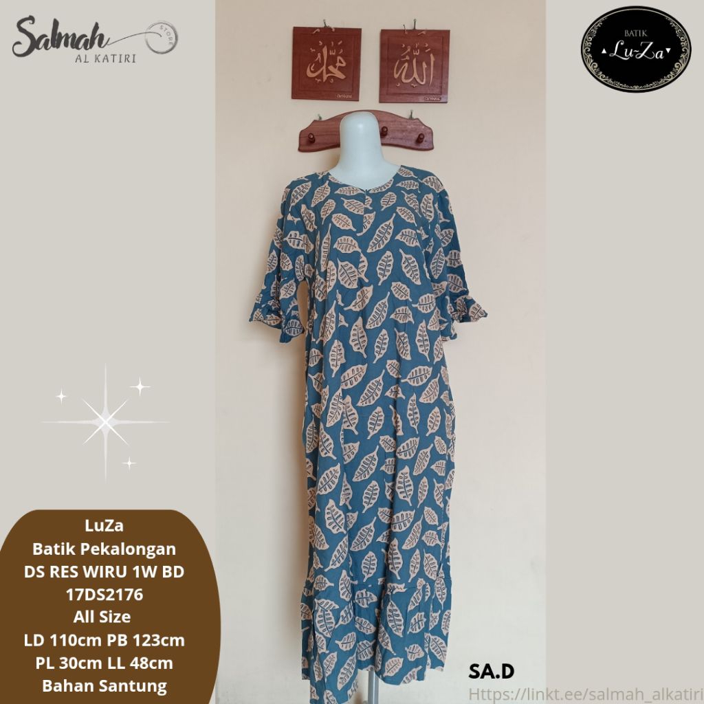 Daster LuZa Batik Pekalongan DS RES WIRU 1W BD (D)