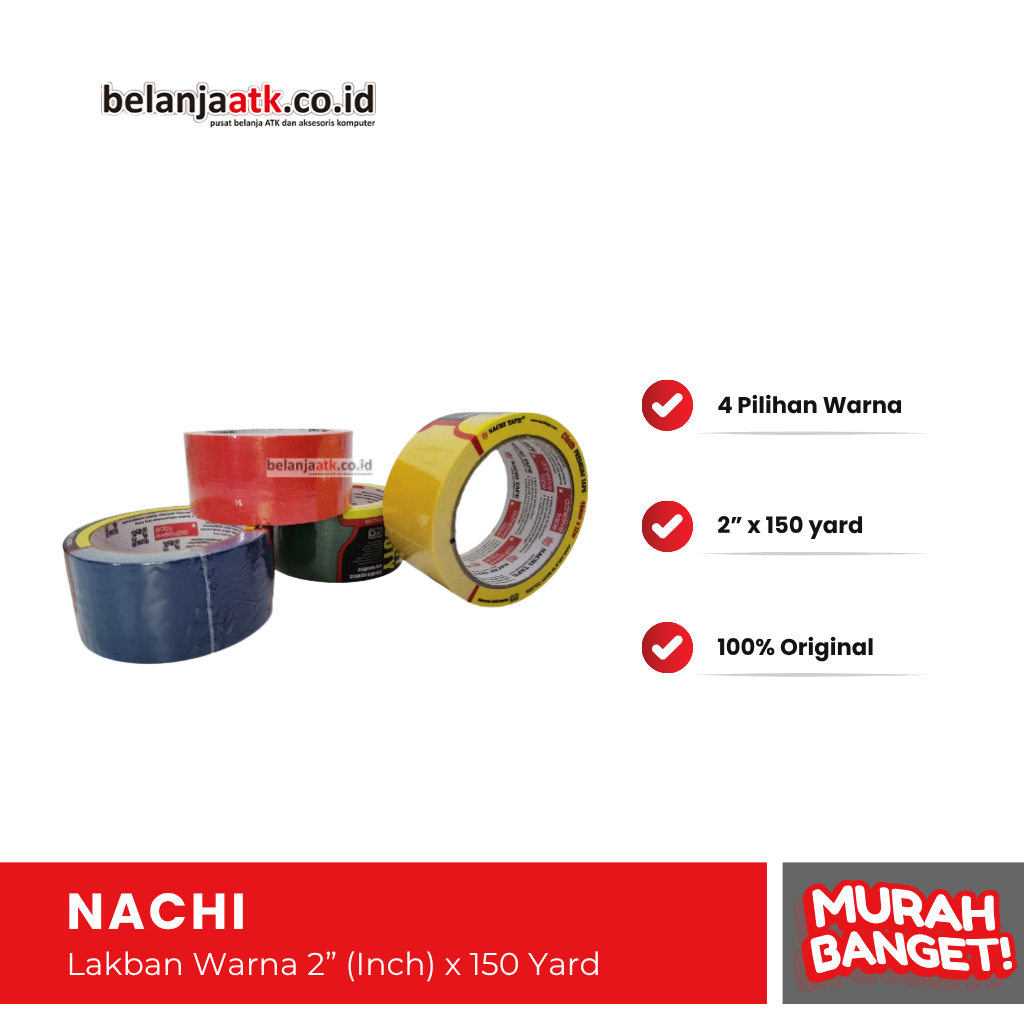 

Lakban Warna 2” Inch x 150 Yard