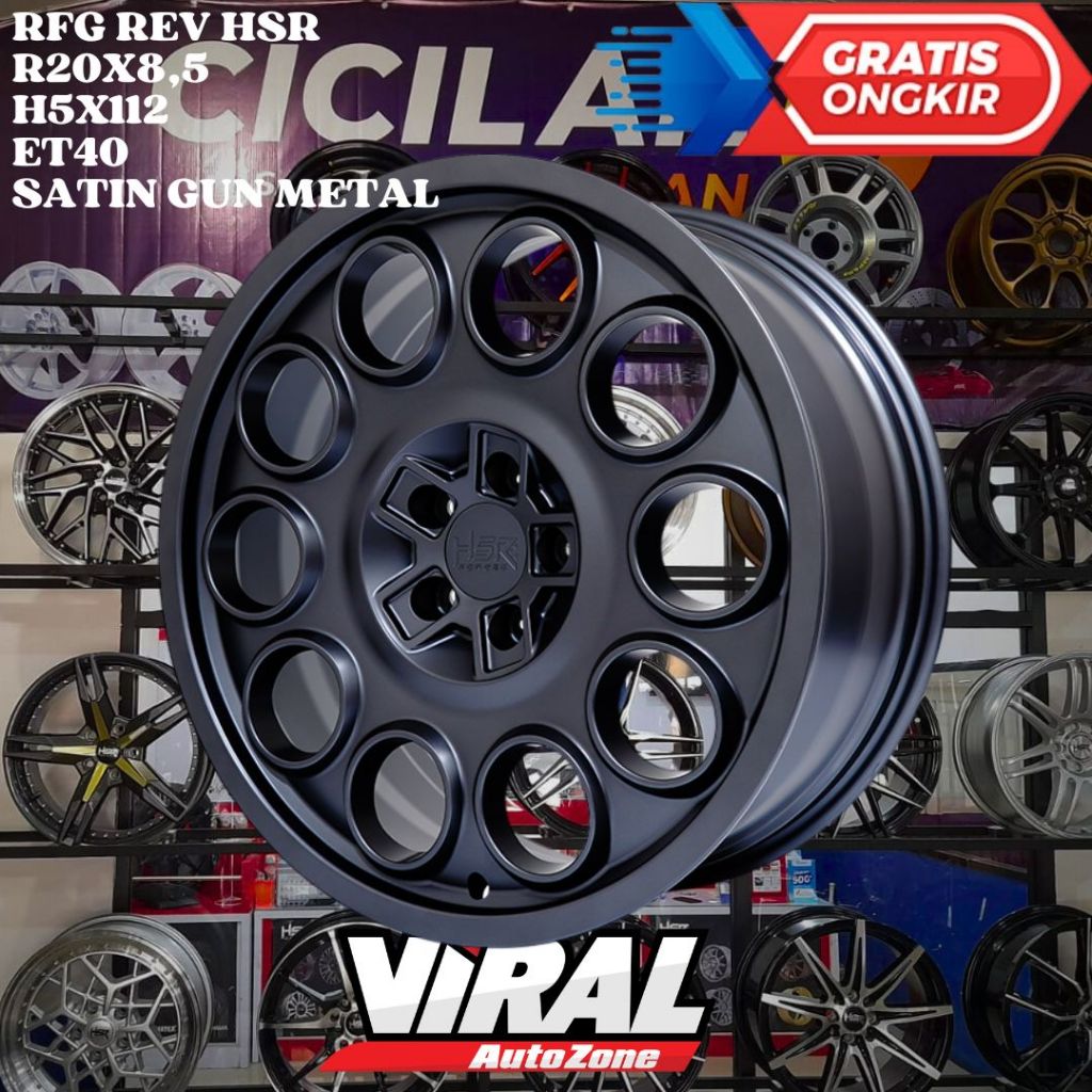 Velg Mobil Original HSR RFG REV Ring 20 R20 Pcd 5x112 Untuk Mercedes Scirocco Tiguan MG4