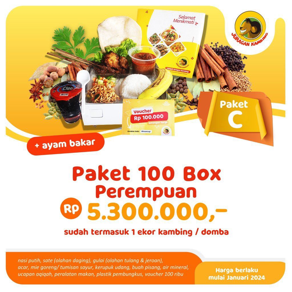

Paket Aqiqah Box 100 Perempuan