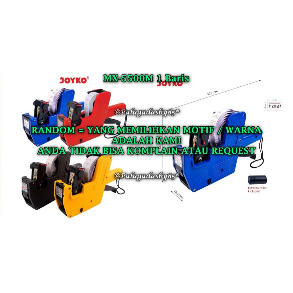 

(1 Biji) GROSIR Labeller JOYKO MX-5500M 1 Baris 8 Digit / JOYKO Labeller Alat Label Harga MX-5500 M