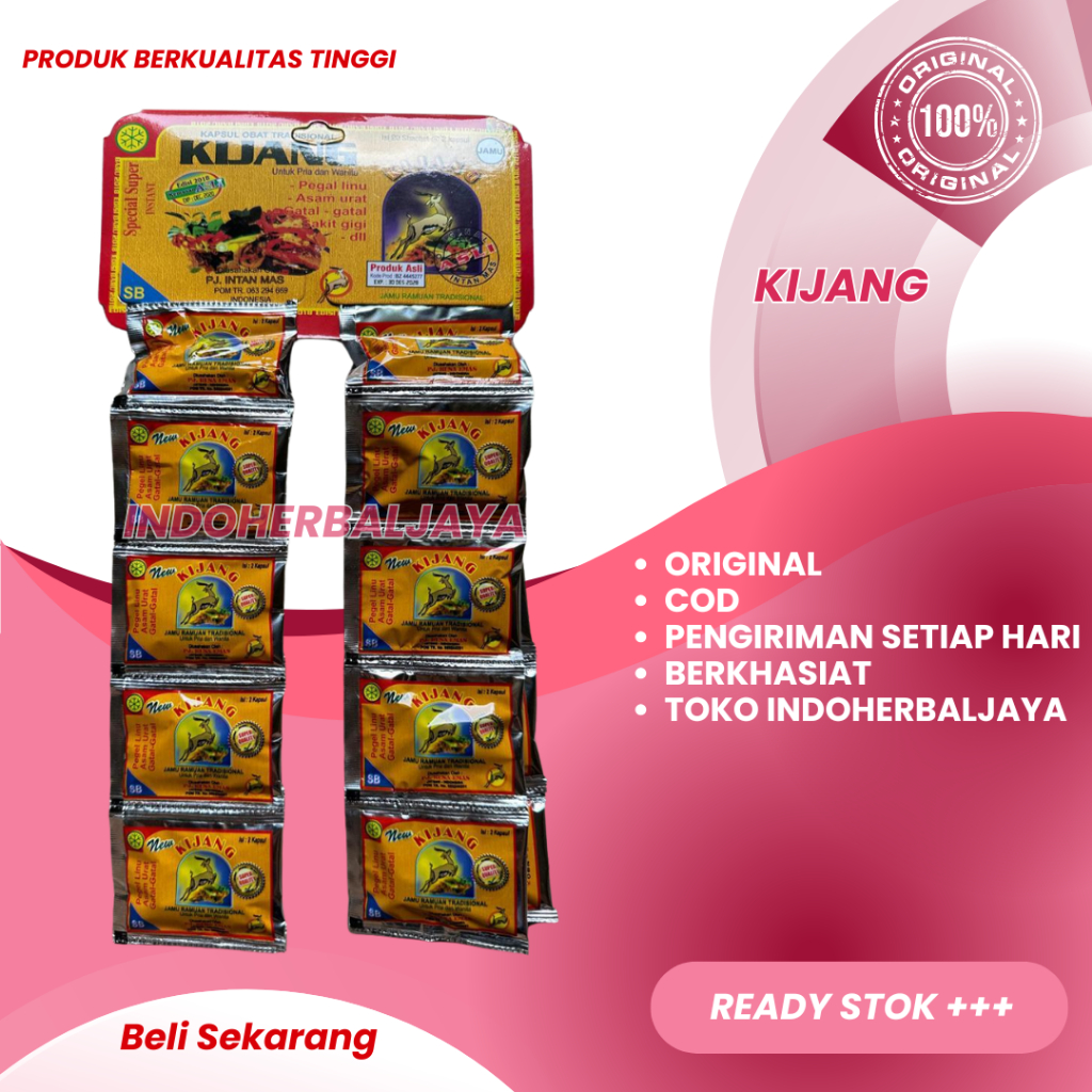 

Kapsul Kijang Asam Urat Pegal Linu Original 20 Sachet