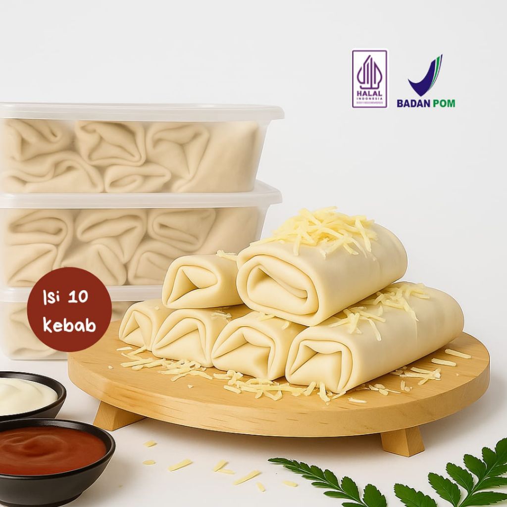 

Kebab Frozen keju isi 10 pcs full Daging Halal 100%/Frozen food/kebab rasa keju/ kebab mini keju/Daging premium/makanan instan