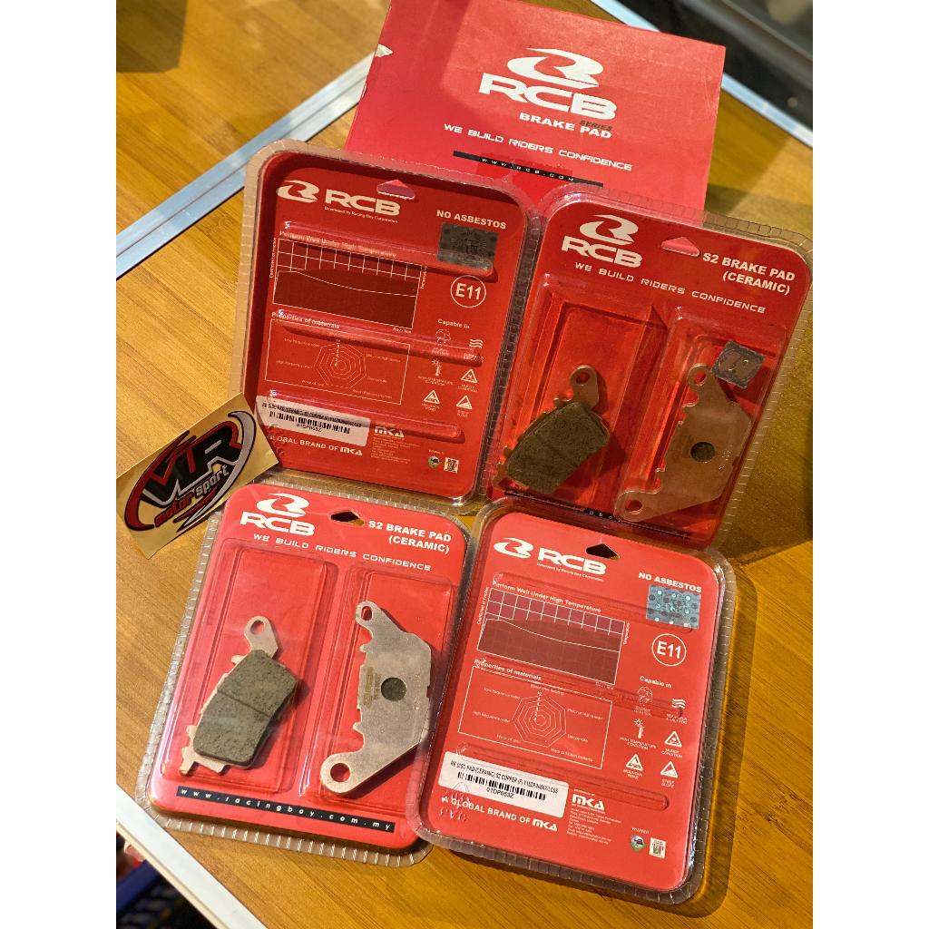 kampas rem rcb s2 untuk kaliper depan nmax aerox lexi mx king mio m3 mio z freego gear fazio xride