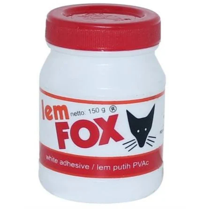 

Lem FOX white adhesive / lem putih PVAc 150g 150 gram