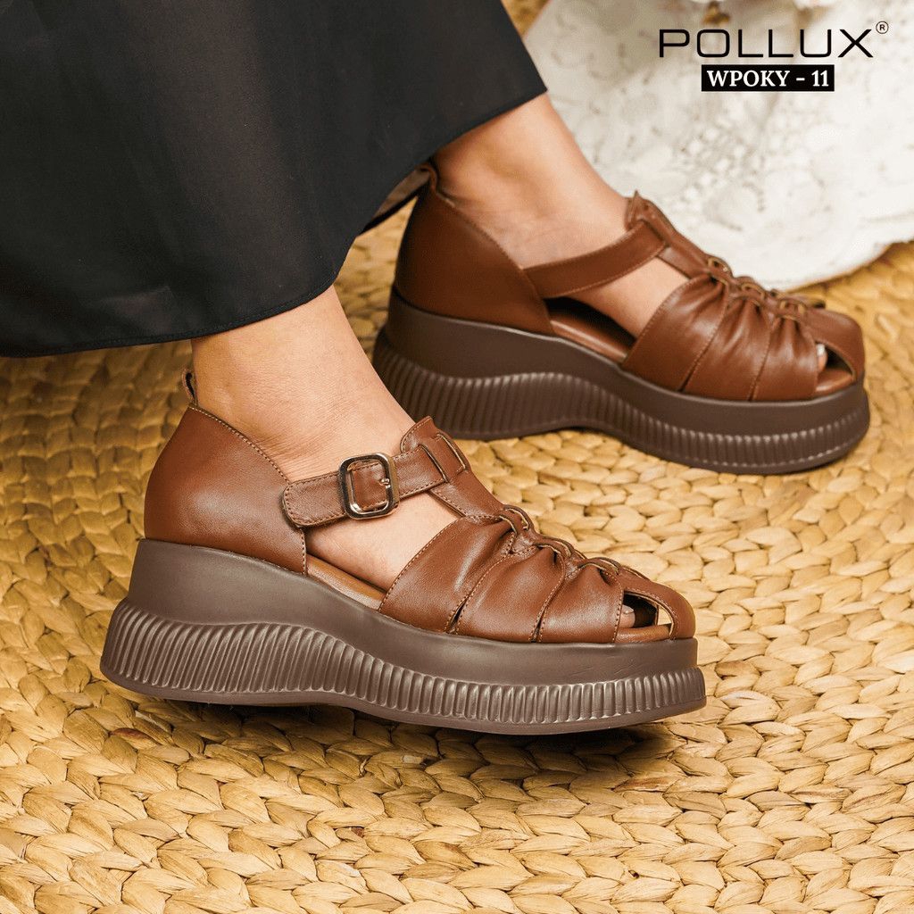 POLLUX BOLD SEPATU SANDAL WEDJES WANITA WPOKY11