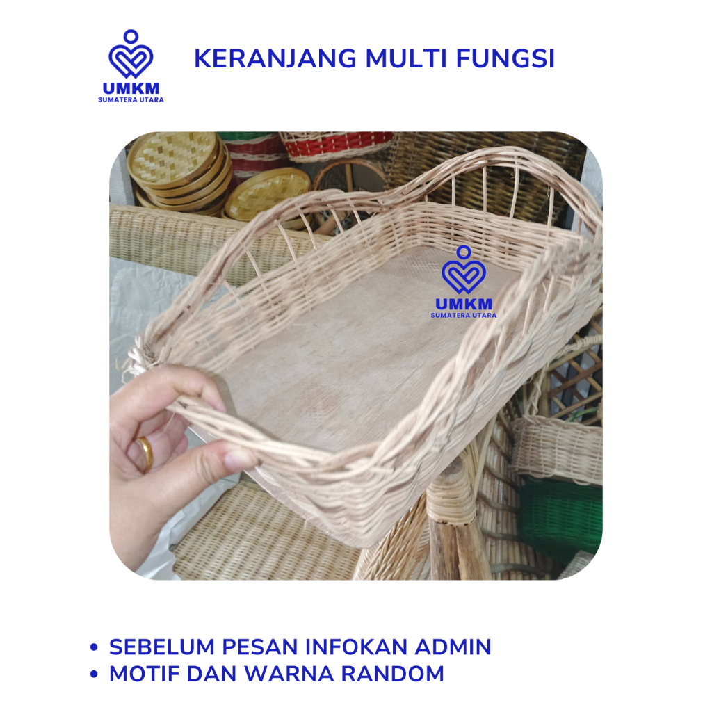 Keranjang Rotan / Parcel Rotan / Parcel Buah Rotan / Parcel Telur Rotan / Keranjang Multifungsi / Ke