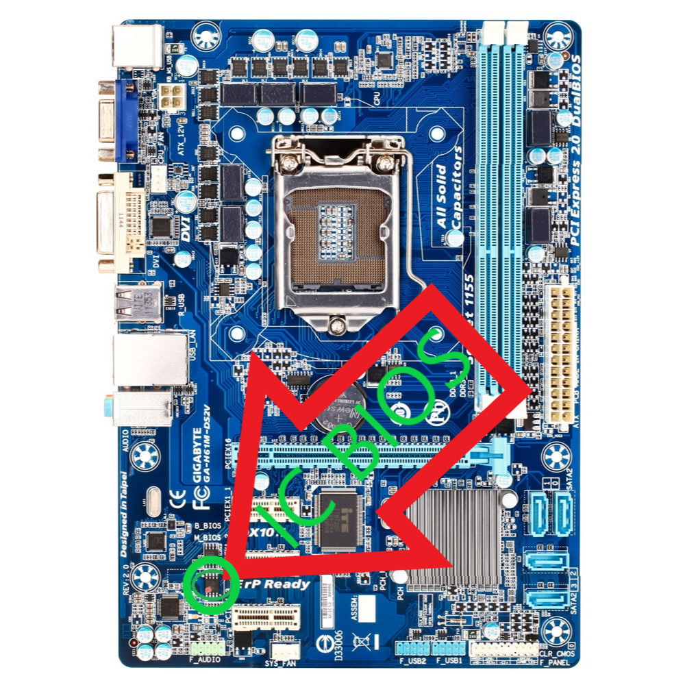 IC BIOS Gigabyte GA-H61M-DS2V Rev 2.0 Rev 2.1