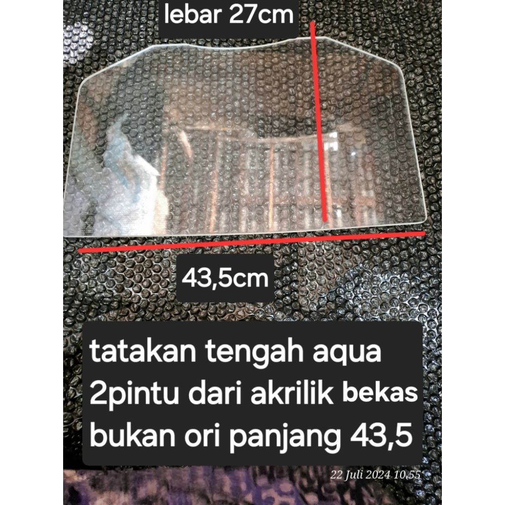 AKRILIK bekas bukan ori UTK Rak tatakan kulkas aqua 2pintu model 240,260, 261