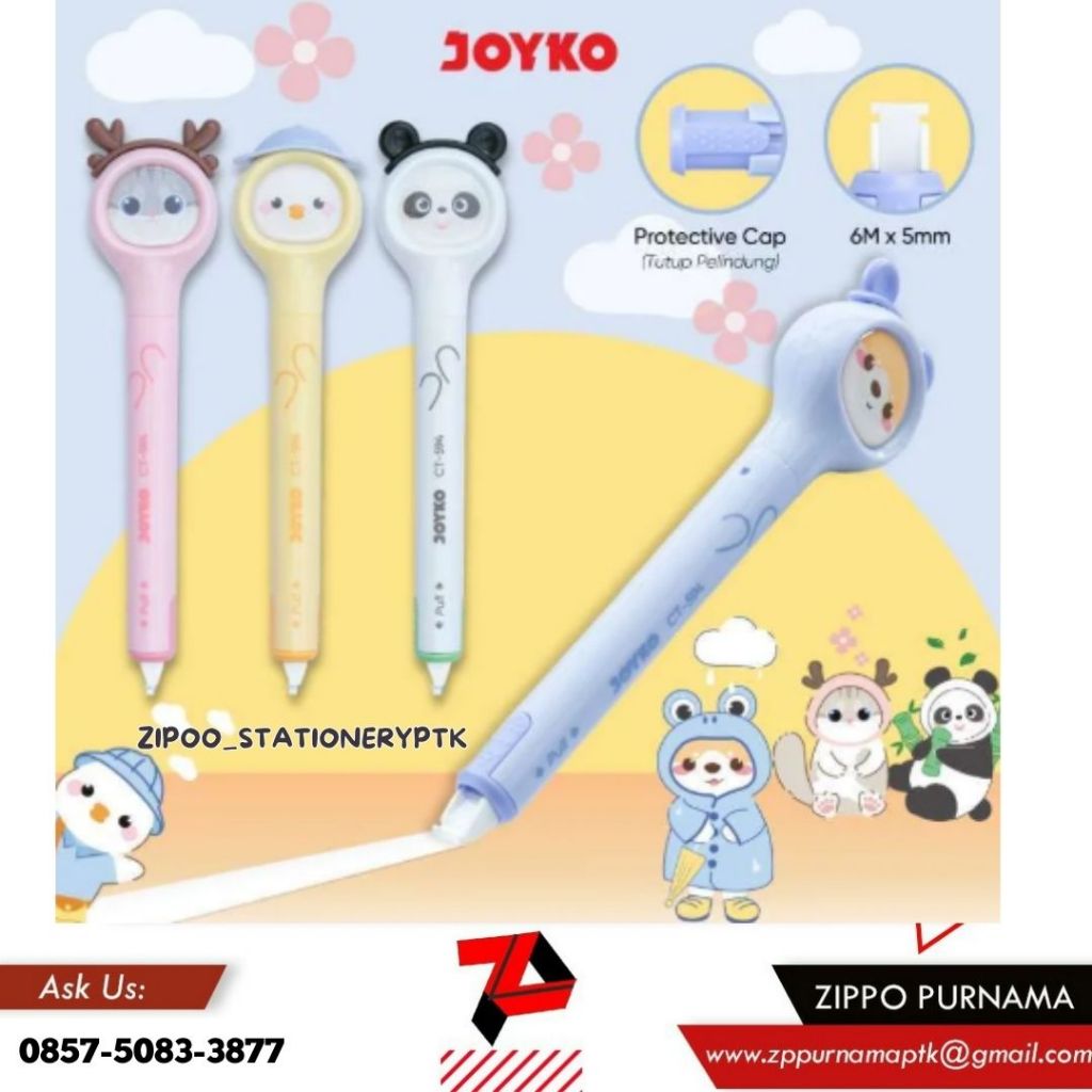 

Tip-ex joyko CT-594 6 Meter / Correction Tape CT-594 (ECER)