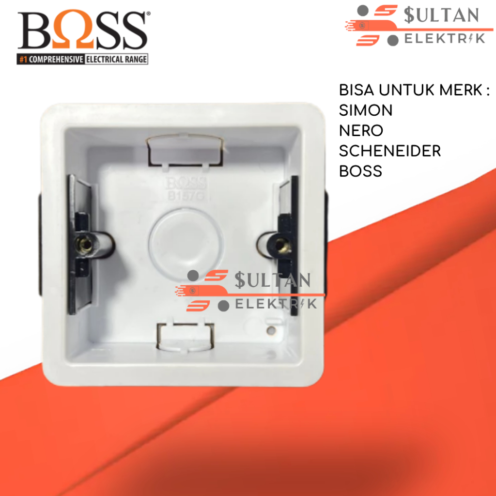 Mangkok Saklar Stop Kontak IB / InBow Dus Jepit Dus Gypsum Merk Boss B157G