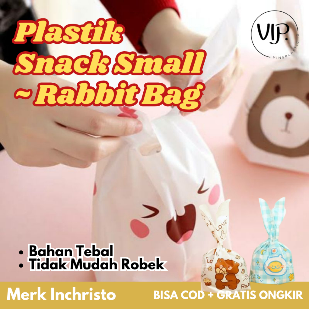 

Plastik Ulang Tahun Anak/Plastik Kelinci Rabbit Bag souvenir anak/Plastik lucu Snack Ultah Hampers