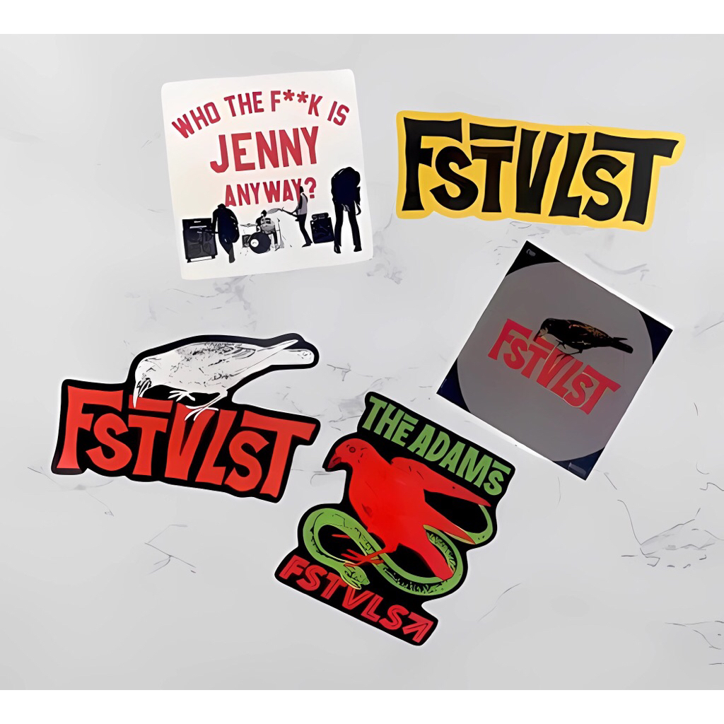 

sticker stiker set fstvlst festivalist jenny band indie satu set
